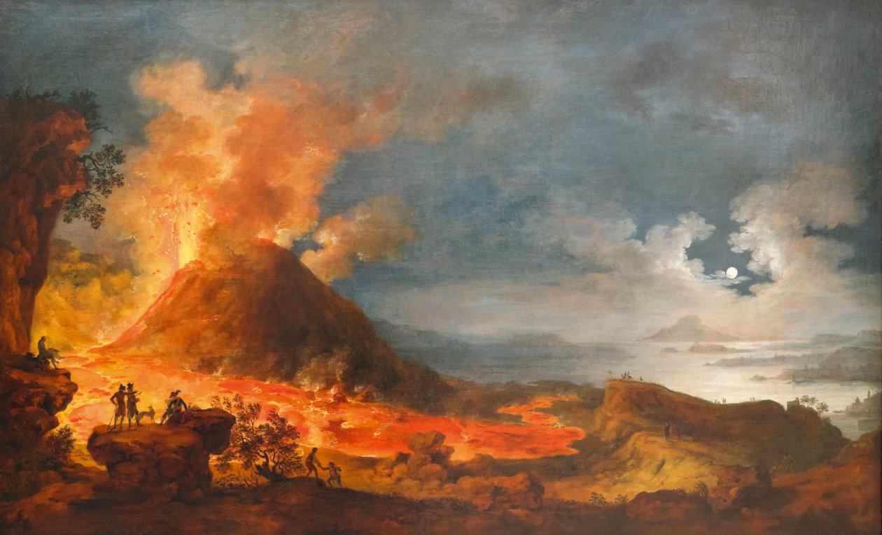 ثوران جبل فيزوف ، إيطاليا ، 14 مايو 1771 بواسطة غير معروف