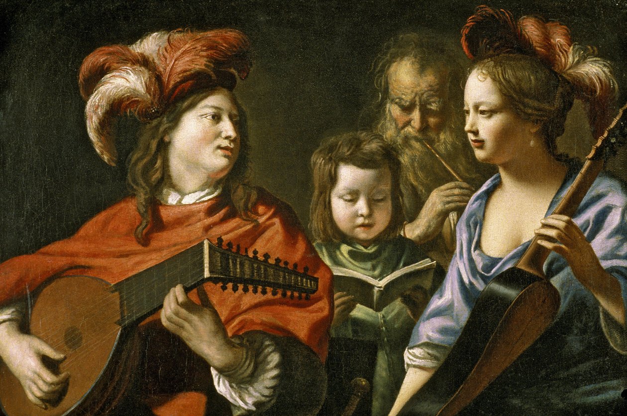 Picardie 086 - Laon - متحف - "" Le Concert "" بقلم Mathieu Le Nain (1607-1667) بواسطة غير معروف