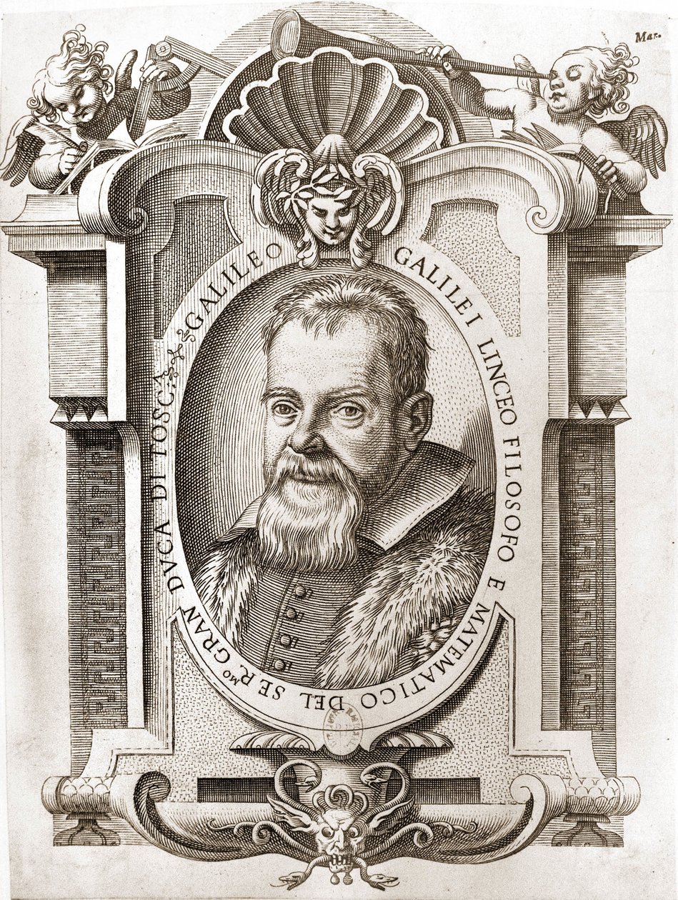 صورة لغاليليو غاليلي مع غاليليو (1564-1642). بواسطة غير معروف
