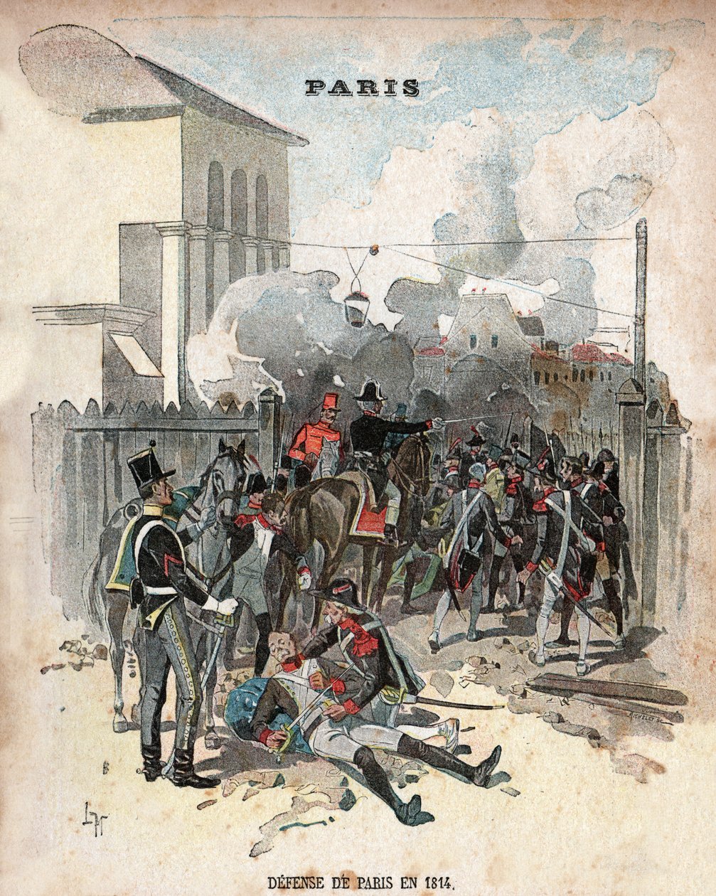 حصار باريس ، 1815. حصار باريس ، 1815. بواسطة غير معروف