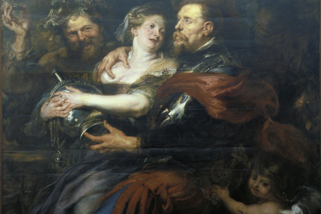 رسم فينوس والمريخ ، بيير بول (بيير بول) روبنز (أو بيتر بول أو بيتروس باولوس) (1577-1640) عمل فني ، قصر بيانكو ، جنوة ، ليغوري ، إيطاليا بواسطة غير معروف