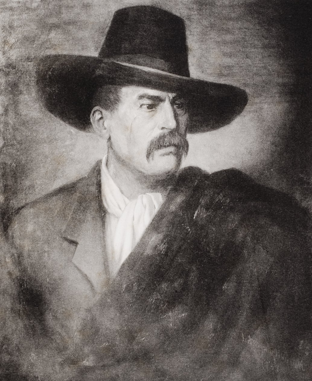 السير ريتشارد فرانسيس بيرتون (1821-1890) رسمته مدام غوتمانسمال دي بينفنوتي ، من "حياة الكابتن السير ريتشارد بيرتون ، المجلد الثاني" لإيزابيل بيرتون (1831-1896) المنشورة عام 1893 بواسطة مدرسة اللغة الإنجليزية