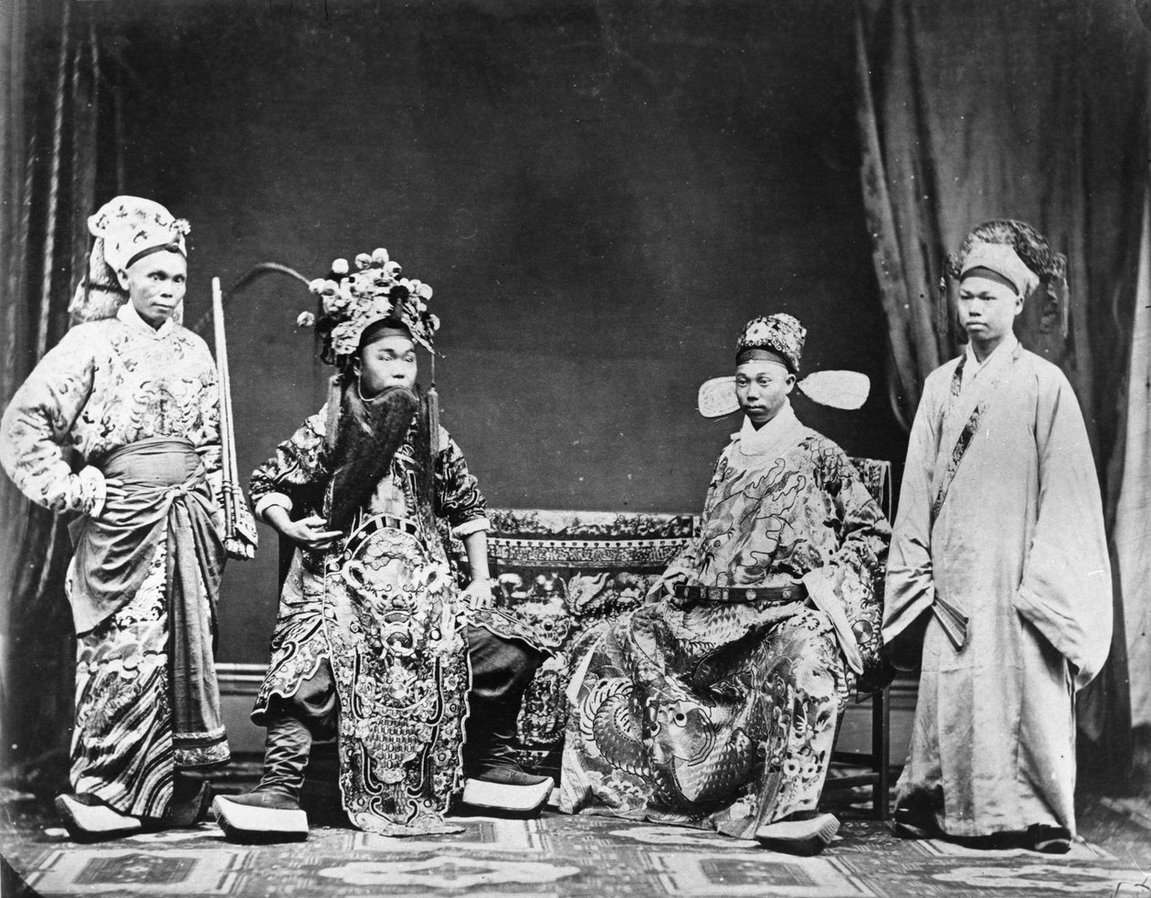 الممثلون الصينيون ، 1878 بواسطة مصور انجليزى