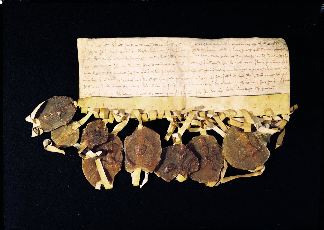 رسالة من أساقفة وأباطرة الملك يعدون لويس الثامن (1187-1226) بأنهم سيعترفون بابنه لويس الفرنسي كملك بعد وفاته ، 3 نوفمبر 1226 بواسطة المدرسة الفرنسية