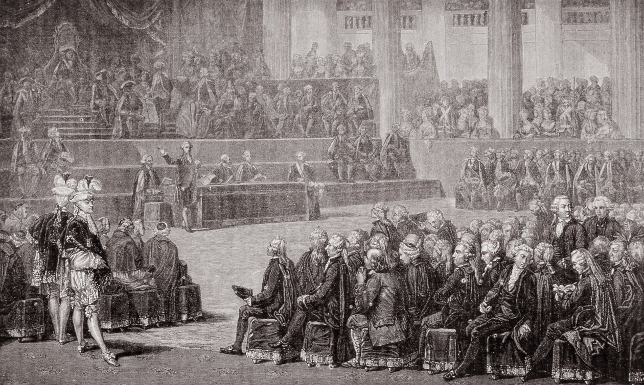 افتتاح العقارات العامة ، 5 مايو 1789 (النقش) بواسطة المدرسة الفرنسية