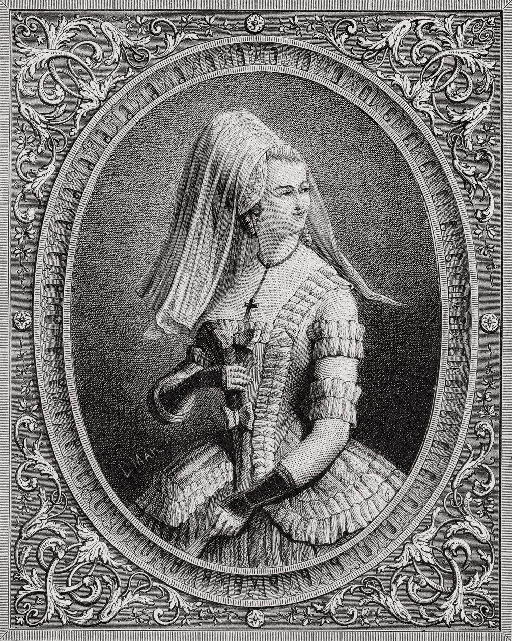 يولاند مارتين غابرييل دي بوليسترون (1749-1793) مدام دي بوليجناك ، من "هيستوار دو لافورانس فرانسيز" لوي بلانك (1811-1882) منقوش من قبل Pannemaker (1818) 1847-62 بواسطة المدرسة الفرنسية