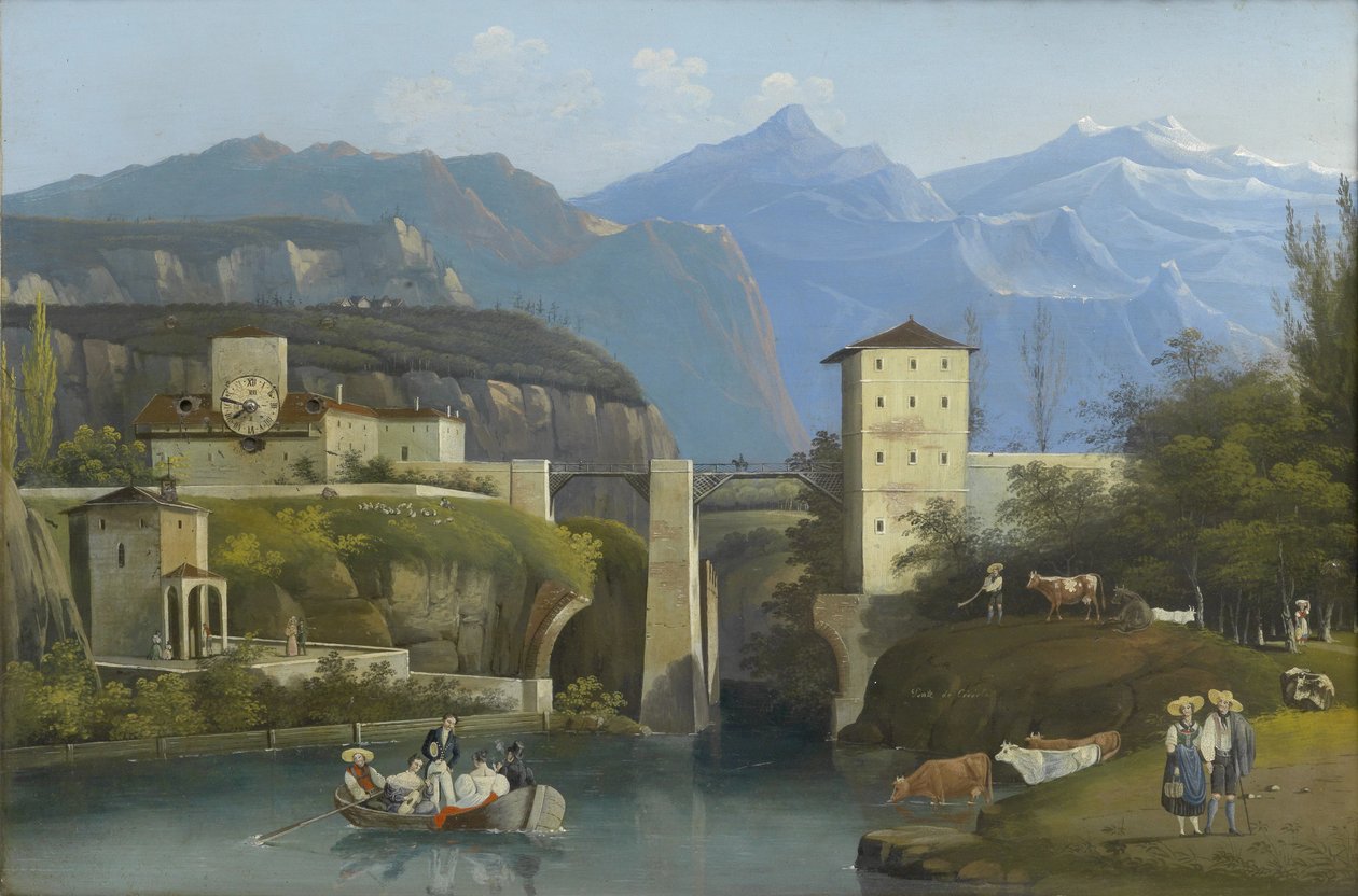 صور بيدرمير مشاهدة Ponte de Crevola بواسطة غير معروف