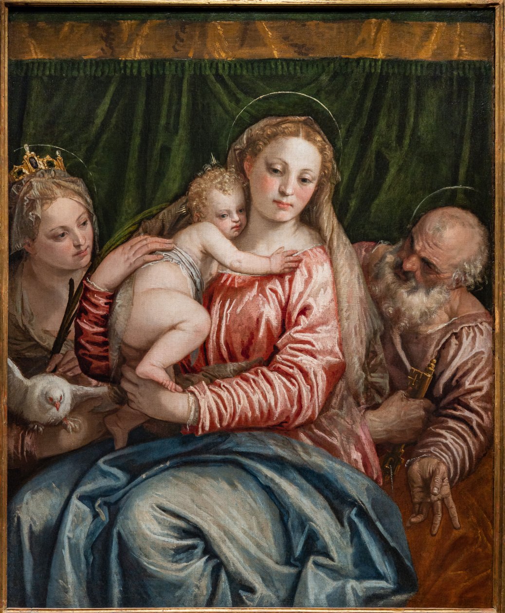 مادونا والطفل يسوع بين S. Catherine of Alessandria و Peter ، التفاصيل بواسطة (1528-158) فيرونيز