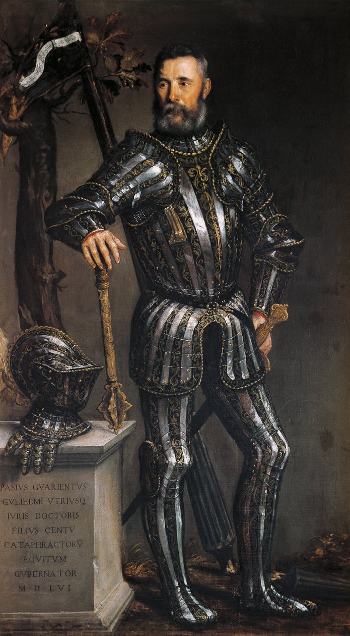 صورة لباس غوارينتي بواسطة باولو كالياري (1528-1588) ، زيت على قماش بواسطة (1528 88) فيرونيز