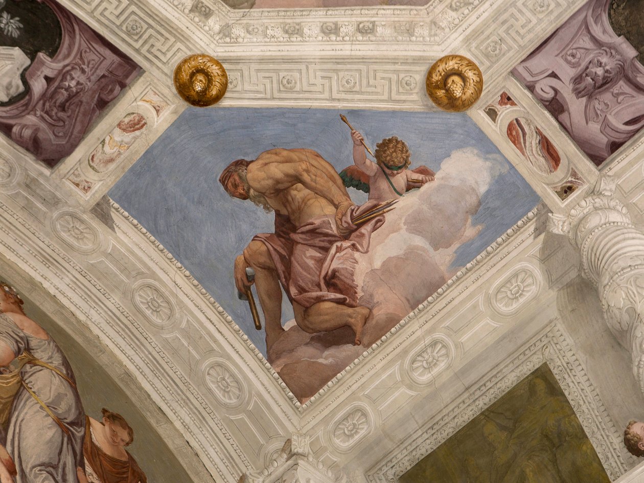 Paolo Caliari المعروف باسم Veronese ، في الهواء الطلق ، فيلا باربارو ، مازر ، إيطاليا بواسطة فيرونيز