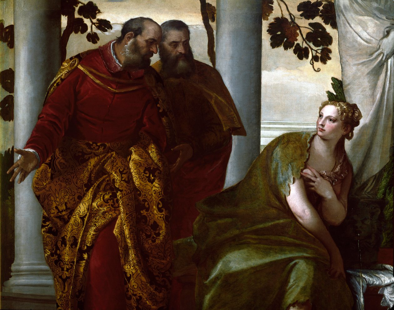 سوزان وكبار السن من الرجال بالتفصيل. لوحة لباولو كالياري ديت باولو فيرونيزي (1528-1588) بواسطة فيرونيز