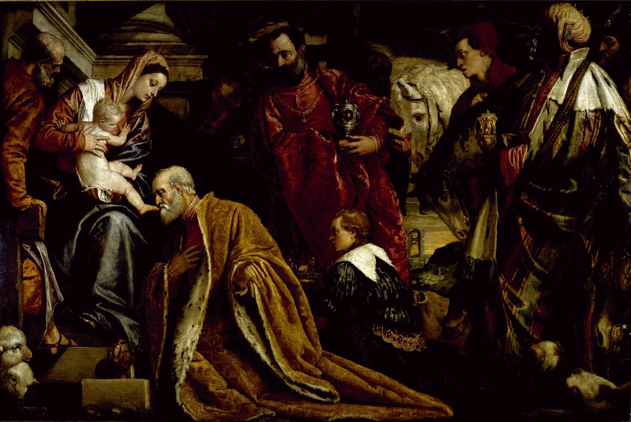 The Adoration of the Magi (oil on canvas) بواسطة فيرونيز