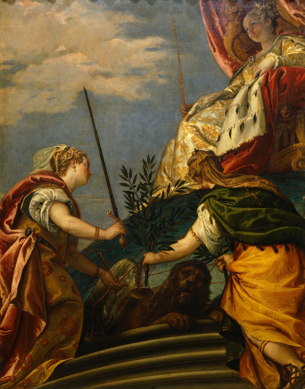 البندقية بين المجد والسلام ، لباولو كالياري المعروف باسم فيرونيز (1528-1588) ، زيت على قماش بواسطة (1528 88) فيرونيز
