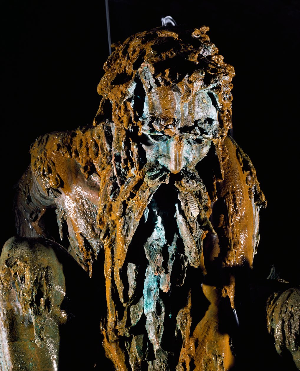 Appennine Colossus ، ترجمة مجانية لعمل جيامبولونيا (1529-1608) للمهندس المعماري برناردو بونتالنتي (حوالي 1531-1608) في حديقة فيلا ديميدوف في توسكانا ، إيطاليا بواسطة Giambologna