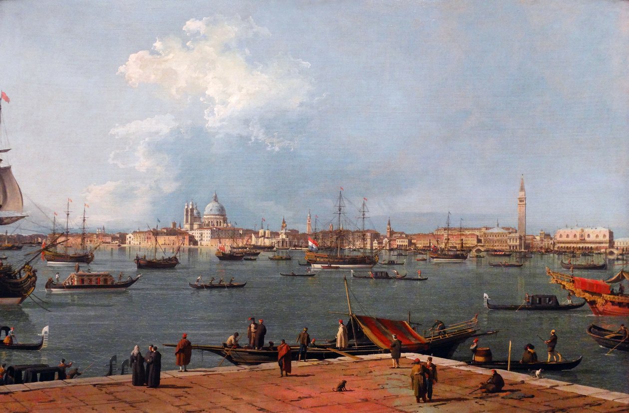 البندقية: Bacino di San Marco من سان جورجيو ماجوري (لوحة) بواسطة (1697-1768) كاناليتو