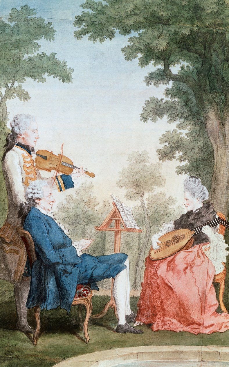 Monsieur and Mademoiselle de Croismare ، بقلم لويس دي كارمونتيل (1717-1806) ، زيت على قماش. فرنسا بواسطة كارمونتيل
