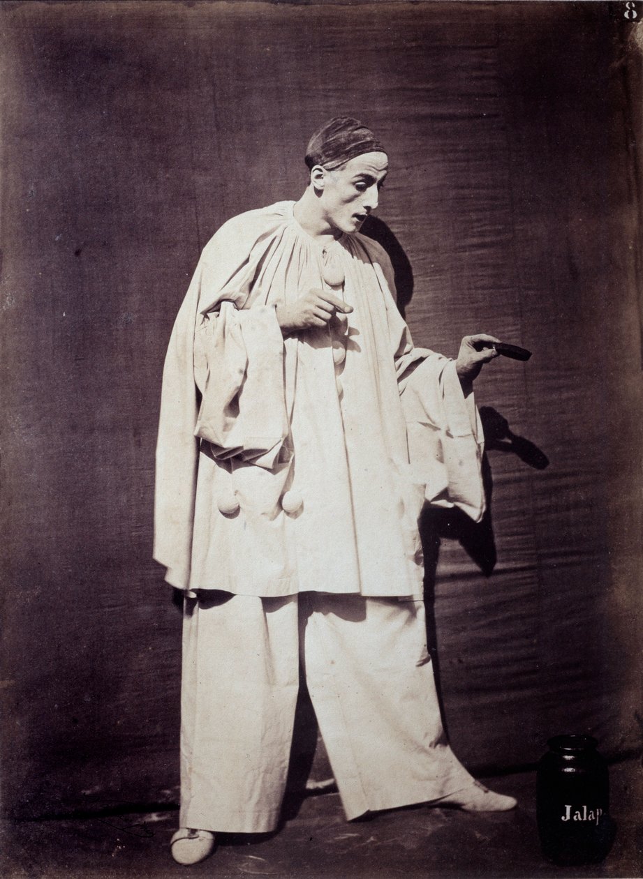التمثيل الصامت: تشارلز ديبوراو (1829-1873) في "Pierrot at the pot of medicine" بواسطة نادار