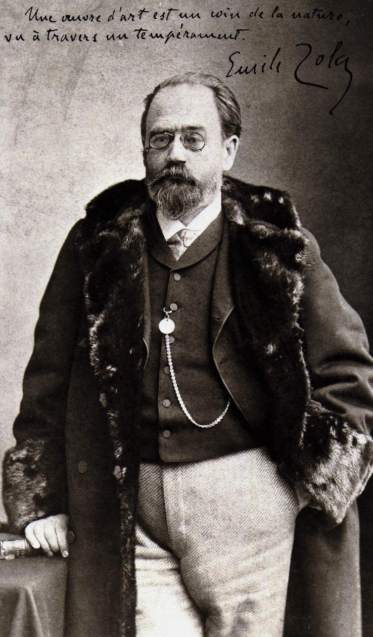 صورة لإميل زولا (1840 - 1902) بواسطة نادر. بواسطة نادار