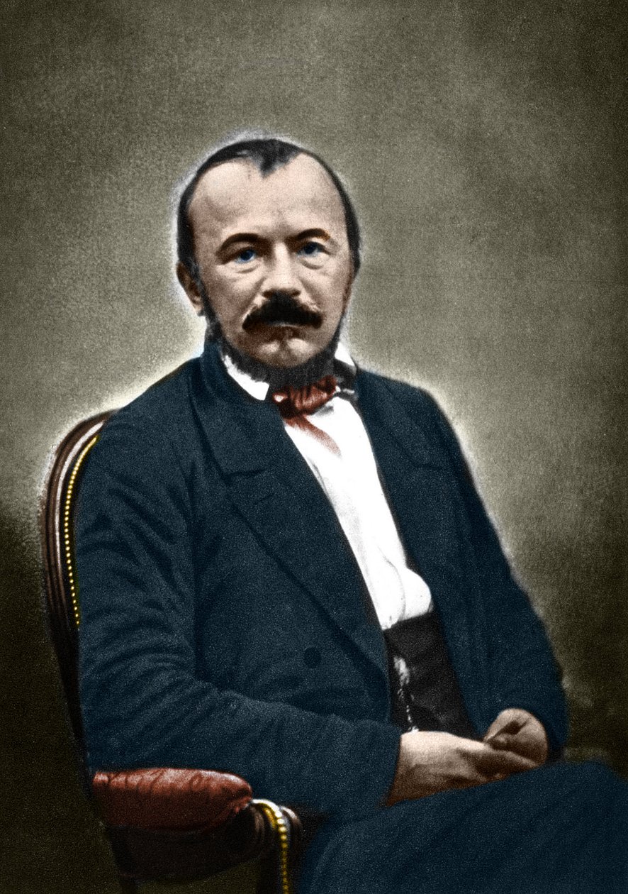 صورة للكاتب الفرنسي جيرار دي نيرفال (1808-1855). بواسطة نادار