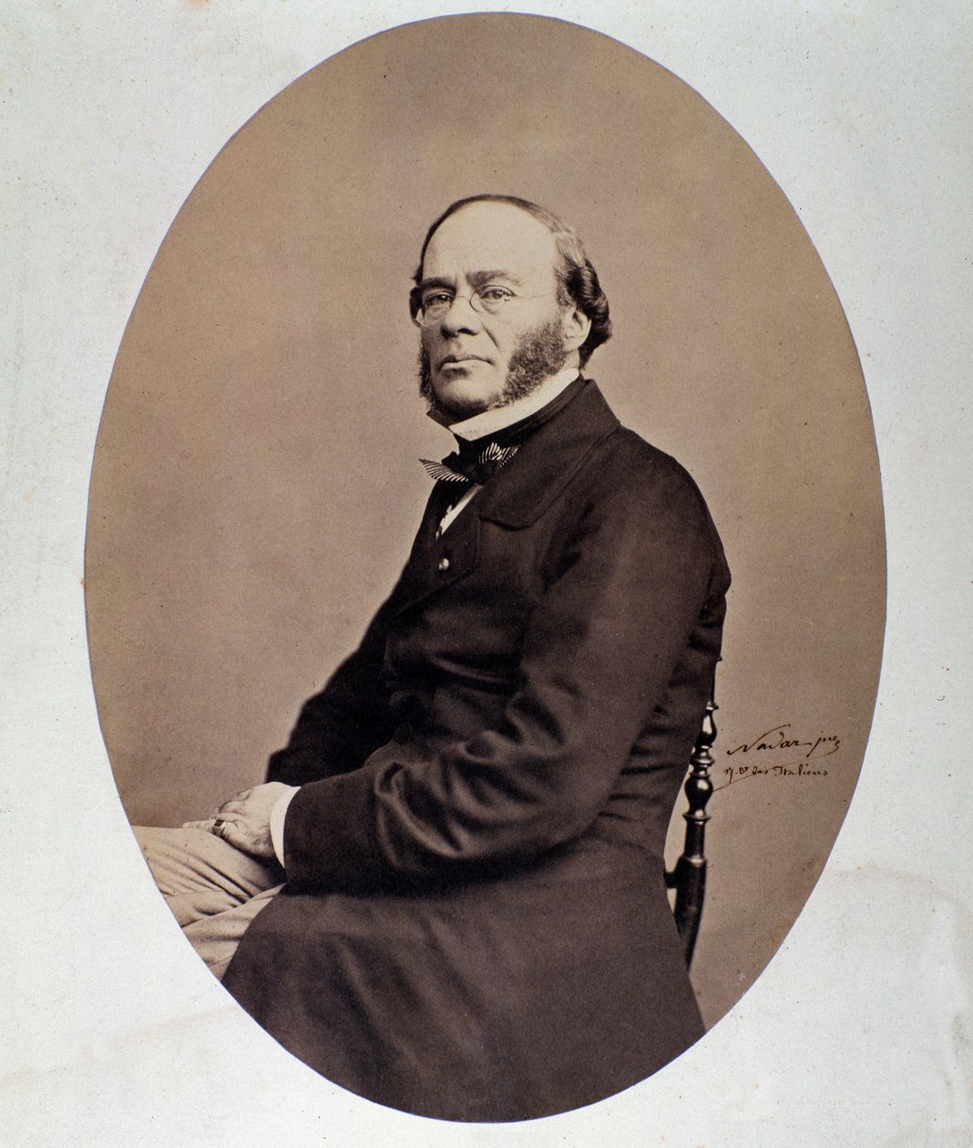 صورة لجاك فرومينتال هاليفي (1799-1862) الملحن الإنجليزي تصوير نادار (فيليكس تورناشون) من القرن التاسع عشر. بولونيا ، متحف البيبليوغرافيكو الموسيقي بواسطة نادار