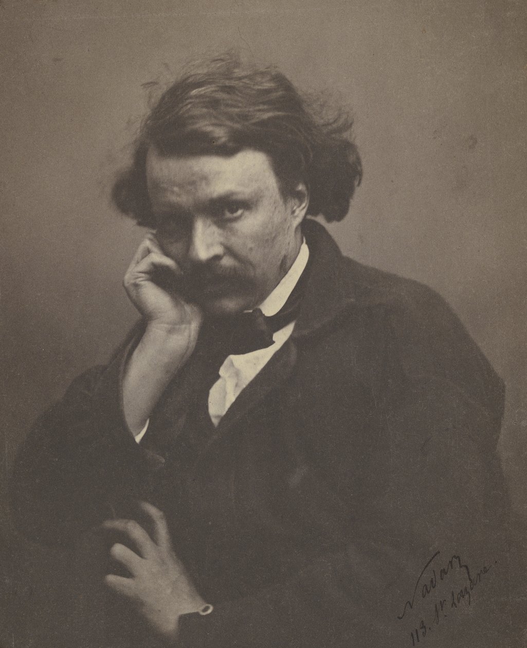 صورة شخصية ، حوالي 1855 (صورة بالأبيض والأسود) بواسطة نادار