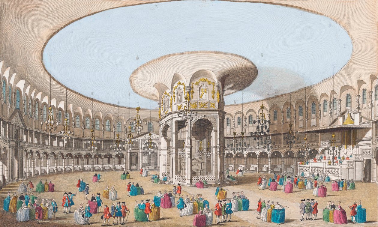 منظر داخلي لـ Rotundo في حدائق Ranelagh بواسطة (بعد) كاناليتي