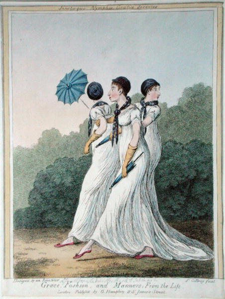 النعمة والموضة والأخلاق من الحياة ، محفور بواسطة جيمس جيلراي (1757-1815) نشره جي همفري (نقش ملون يدويًا) بواسطة (بعد) المدرسة الإنجليزية