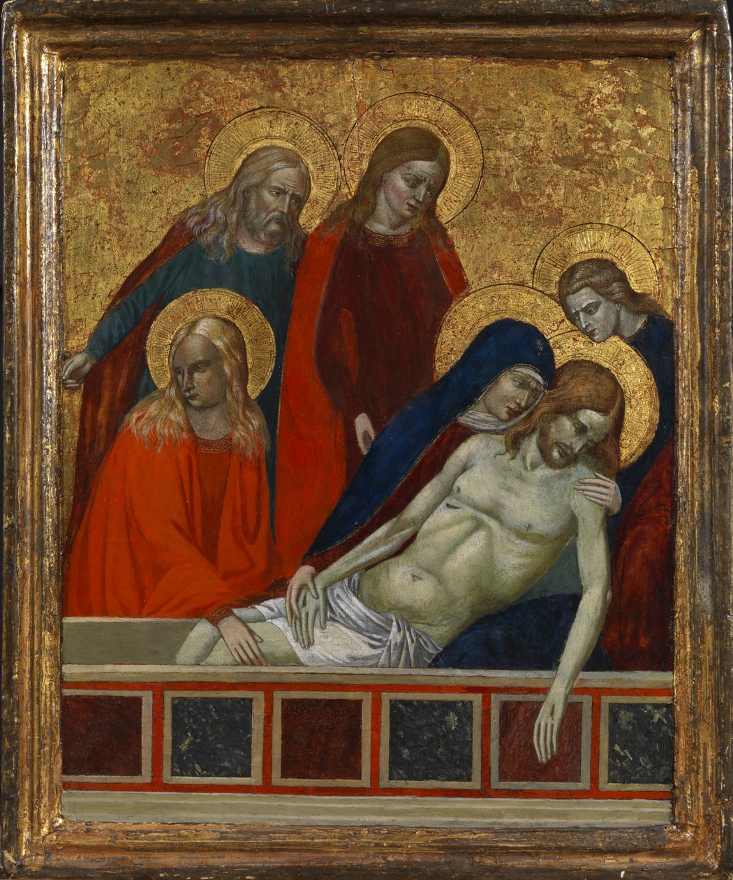 Entombment of Christ, possibly 19th century (tempera on panel) بواسطة (بعد) المدرسة الإيطالية