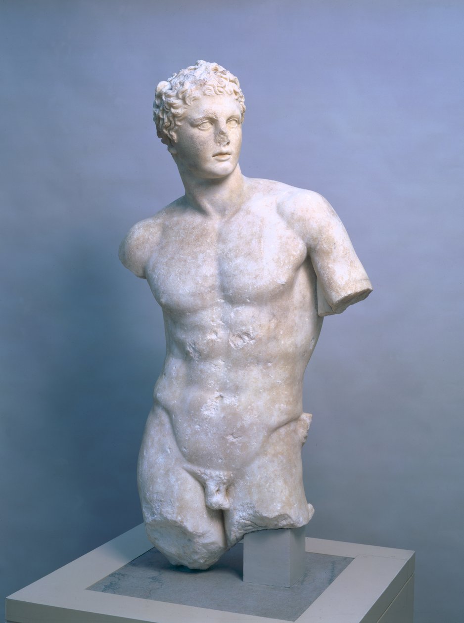 Meleager ، نسخة رومانية بعد أصل يوناني من 340 قبل الميلاد ، حوالي 70-100 م (رخام باريان) بواسطة (بعد) سكوباس باروس