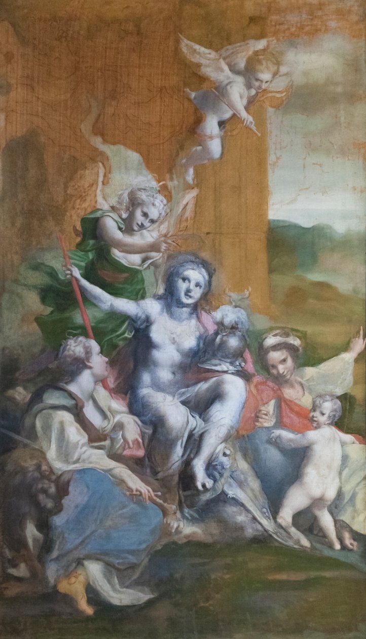 رمزية الفضيلة بواسطة (1489-1534) كوريجيو
