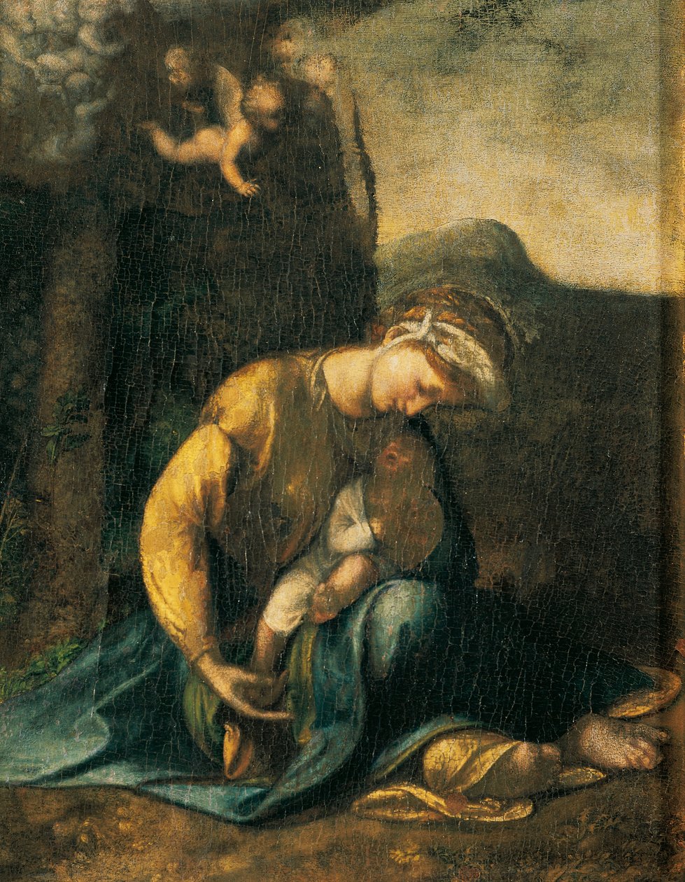 فتاة غجرية ، من تأليف أنطونيو أليجري ، المعروفة باسم كوريجيو (1489-كاليفورنيا 1534) ، زيت على خشب ، 49 × 37 سم بواسطة (1489-1534) كوريجيو