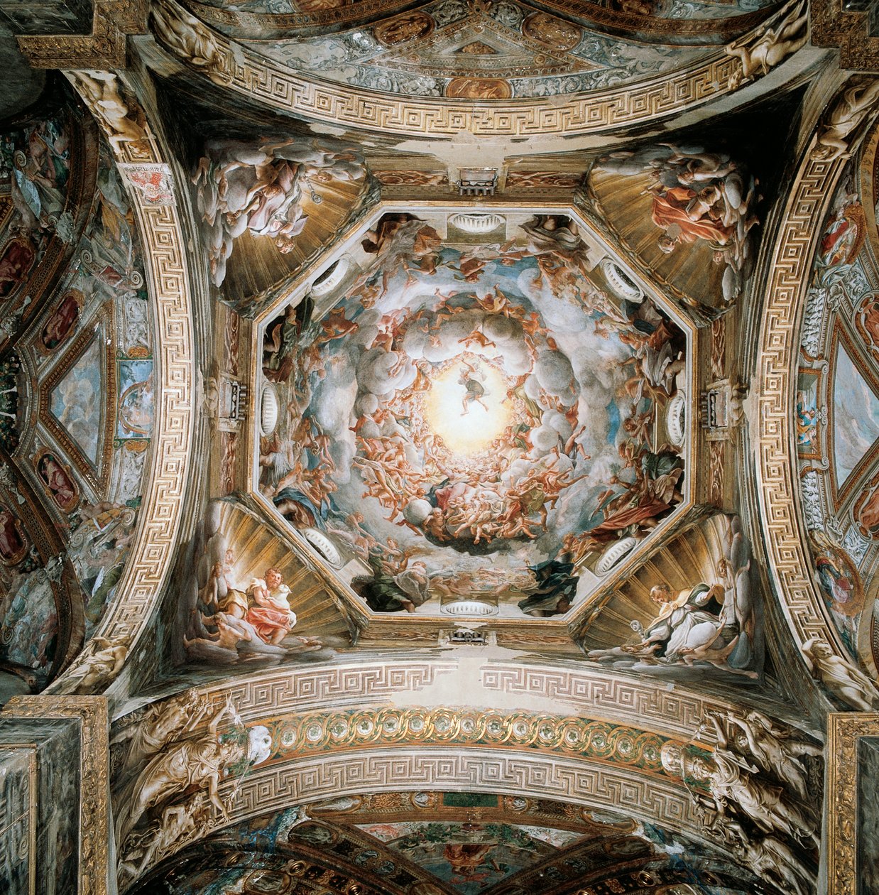 Dome with Assumption of Virgin بواسطة (1489-1534) كوريجيو