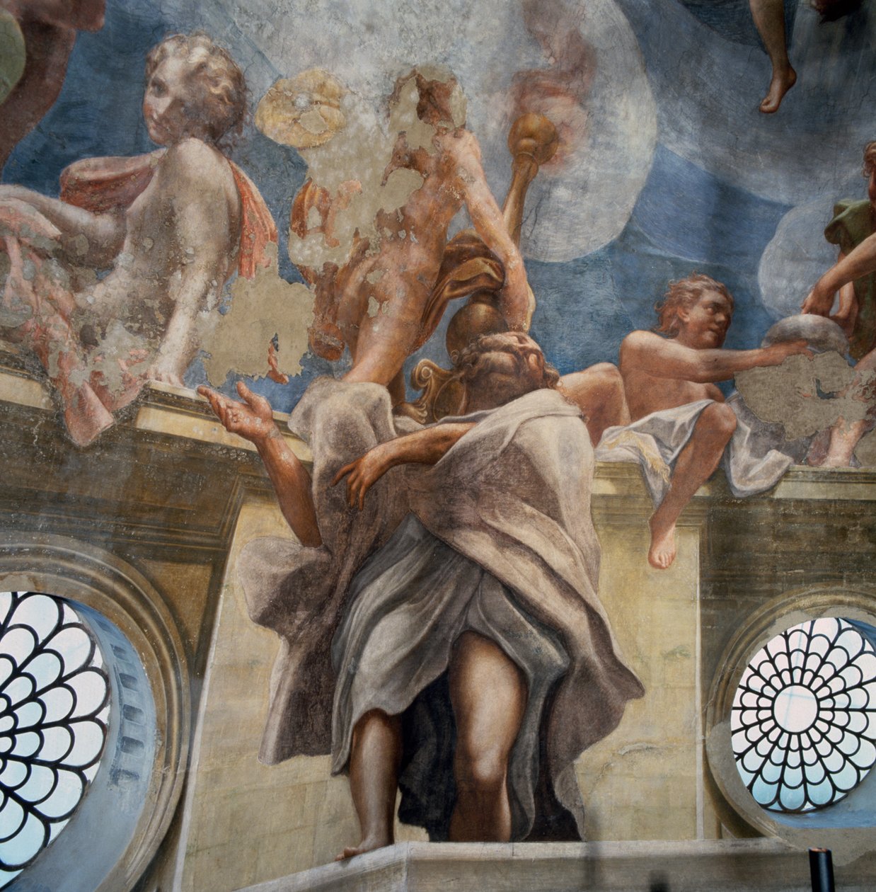 Ephebes, detail from The Assumption of the Virgin بواسطة (1489-1534) كوريجيو
