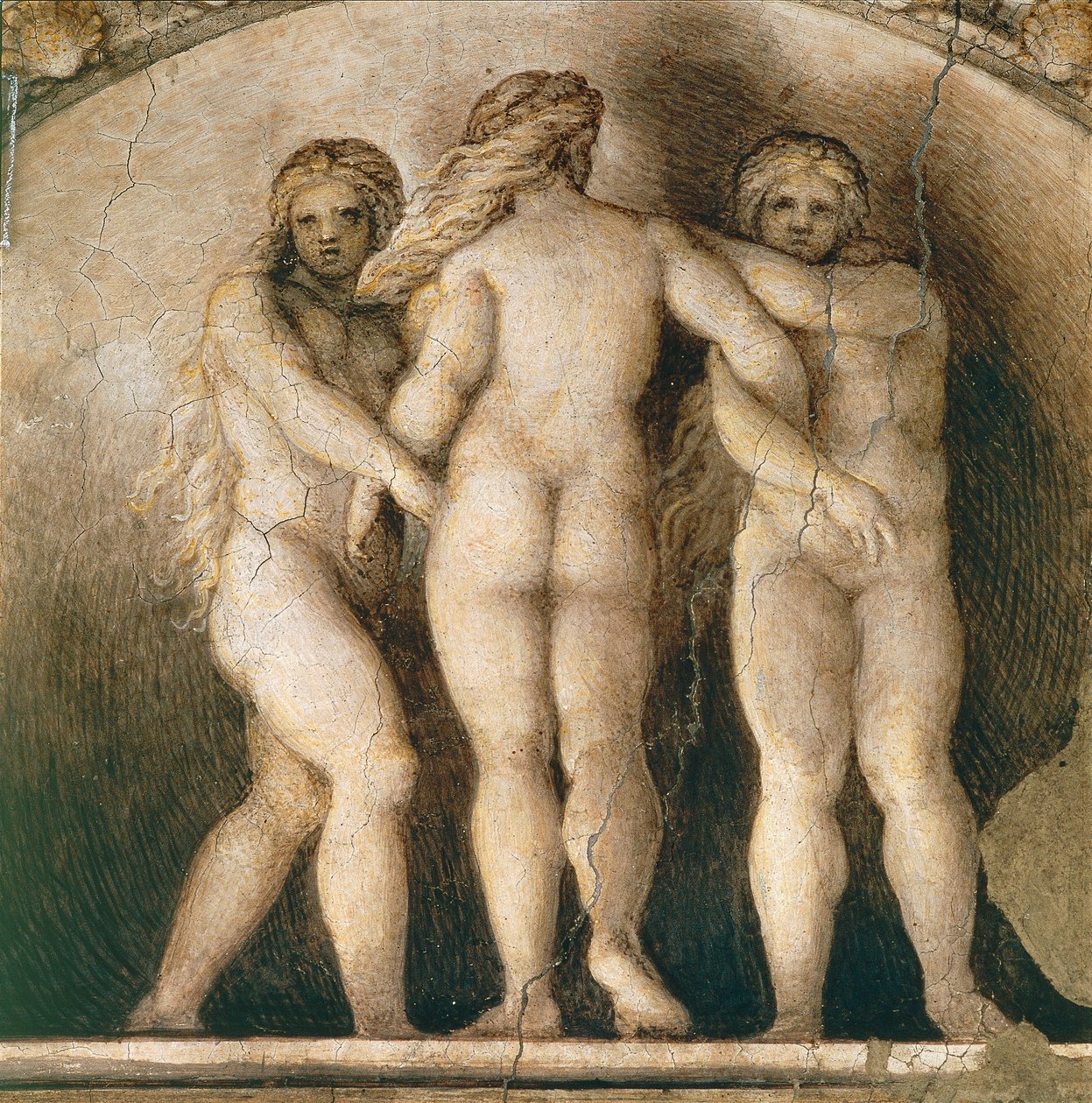 Lunette of three Fates, detail of decoration from St. Paul