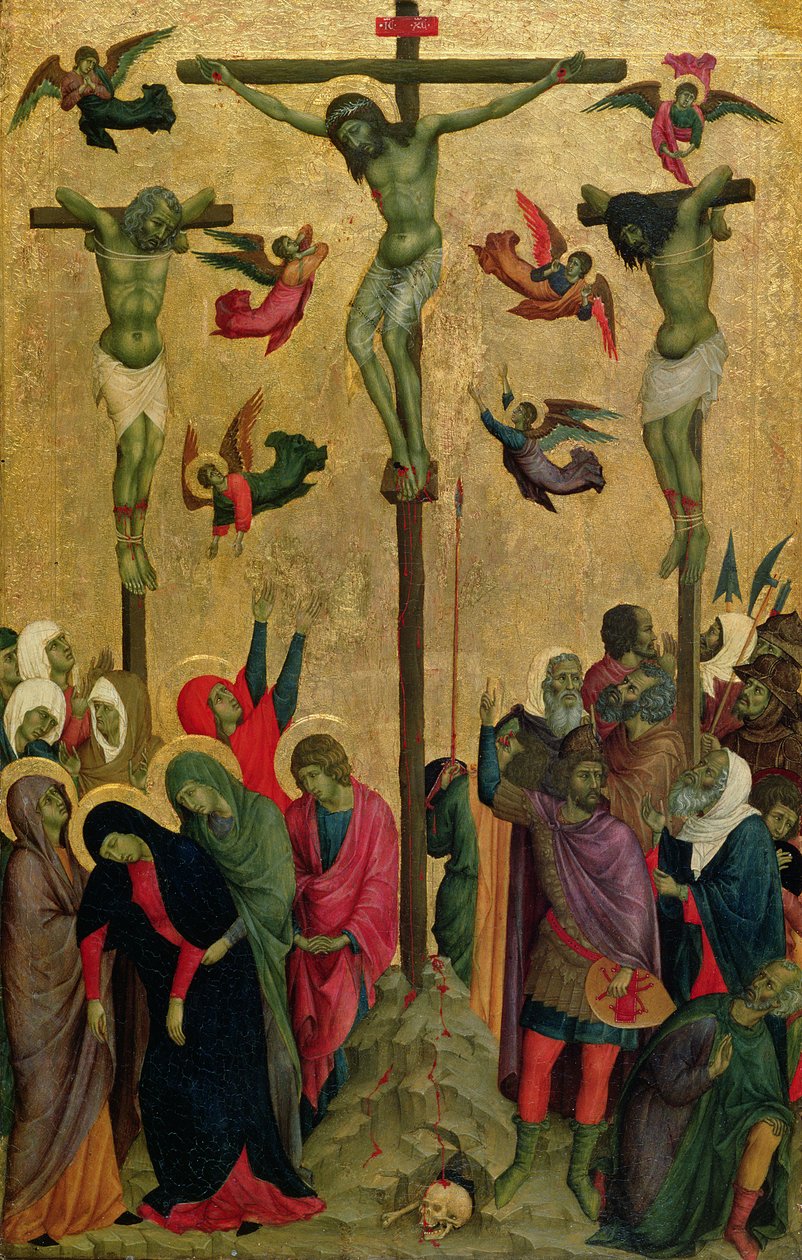 الصلب، حوالي 1315-30 (درجة الحرارة على اللوحة) بواسطة (مدرسة) Duccio di Buoninsegna