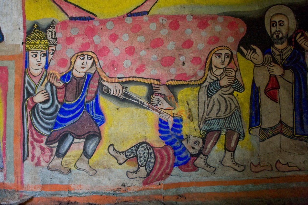 كنيسة ديبري سينا مريم ، جورجورا ، بحيرة تانا ، إثيوبيا ، إفريقيا بواسطة غير معروف