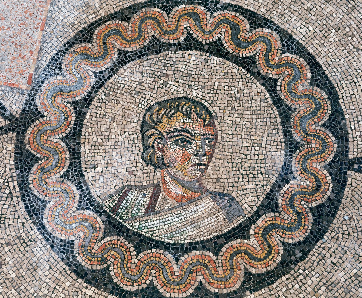 تفاصيل أرضية الكنيسة المسيحية الأولى في Aquileia ، أوديني بواسطة غير معروف
