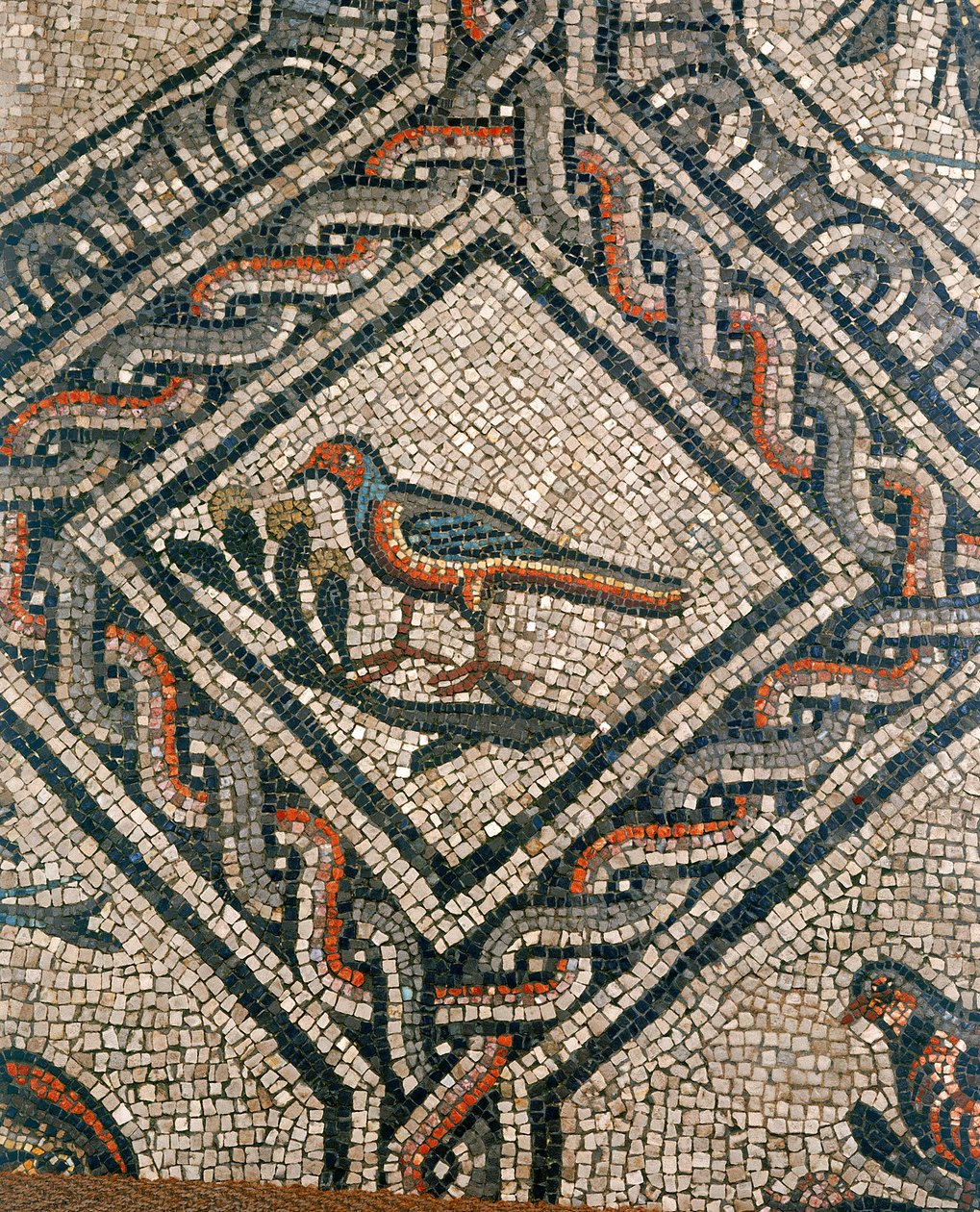 تفاصيل أرضية الكنيسة المسيحية الأولى في Aquileia ، أوديني بواسطة غير معروف