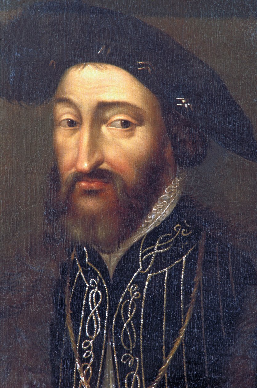 Indre & Loire N * 212 - Chateau de Plessis-les-Tours - صورة لـ Francois 1st - المدرسة الفرنسية في القرن السابع عشر بواسطة غير معروف
