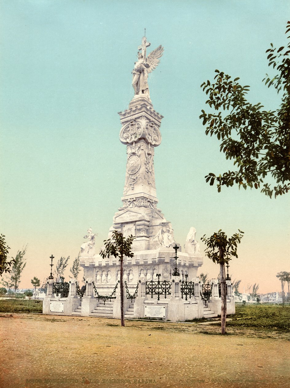 النصب التذكاري لرجال الإطفاء ، Cemeterio de Colon ، هافانا ، 1900 بواسطة غير معروف