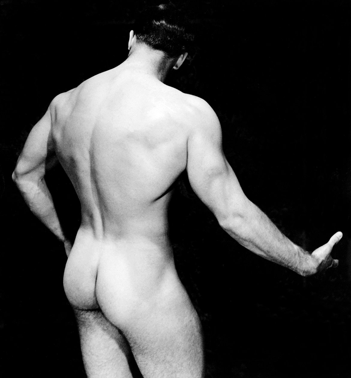 Nude Bodybuilder Back View ، سان فرانسيسكو ، كاليفورنيا ، c.1950 بواسطة غير معروف