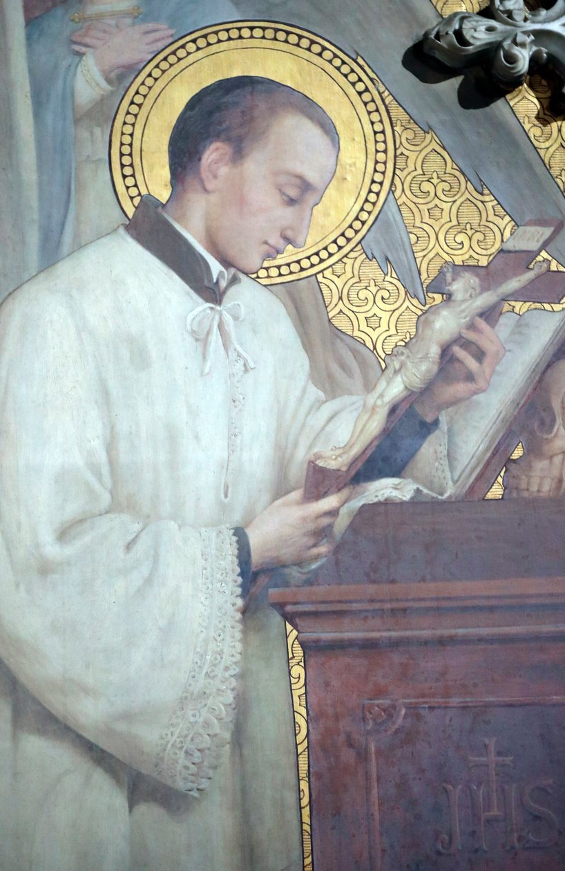 كنيسة القديس نزيير ، القديس ألويسيوس دي غونزاغا بقلم كلوديوس باروت (1845-1908) ، ليون ، فرنسا بواسطة غير معروف