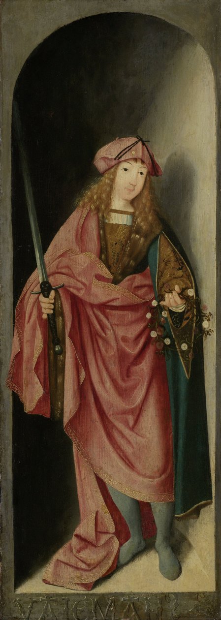 سانت فاليريان ، الجناح الأيسر من ثلاثية تنسب إلى سيد برونزويك ديبتش ، c.1490- 1500 بواسطة غير معروف