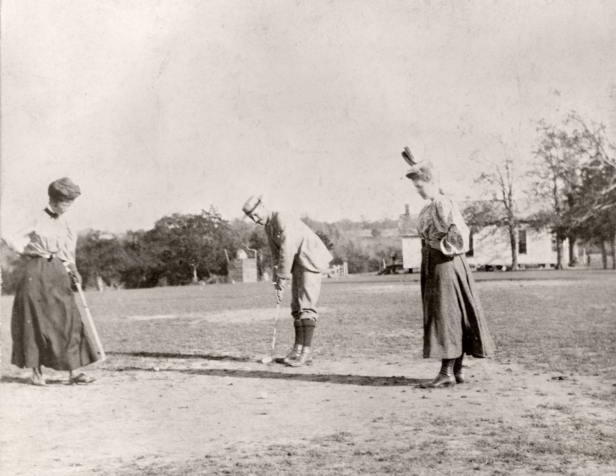 الجولف في دالاس ، c.1900 بواسطة مصور أمريكي