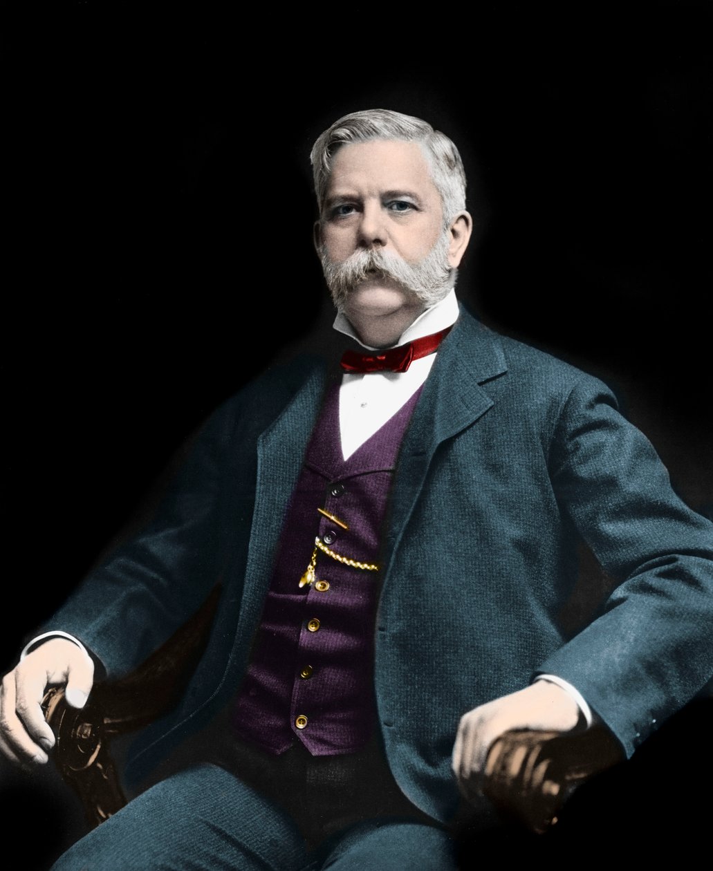 صورة لجورج وستنجهاوس (1846-1914). المخترع والصناعي الأمريكي بواسطة مصور أمريكي