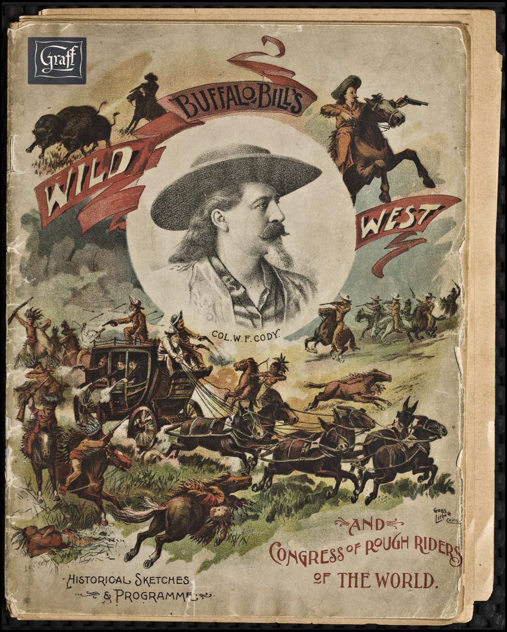 عرض Codys Wild West ، 1893 بواسطة المدرسة الأمريكية