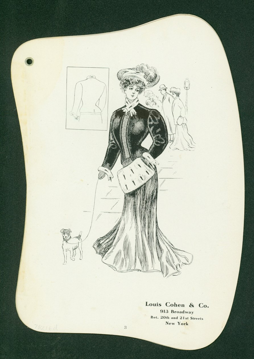 Louis Cohen & Co. 913 Broadway [توضيح كتالوج ملابس السيدات] (نقش الخطوط) بواسطة المدرسة الأمريكية