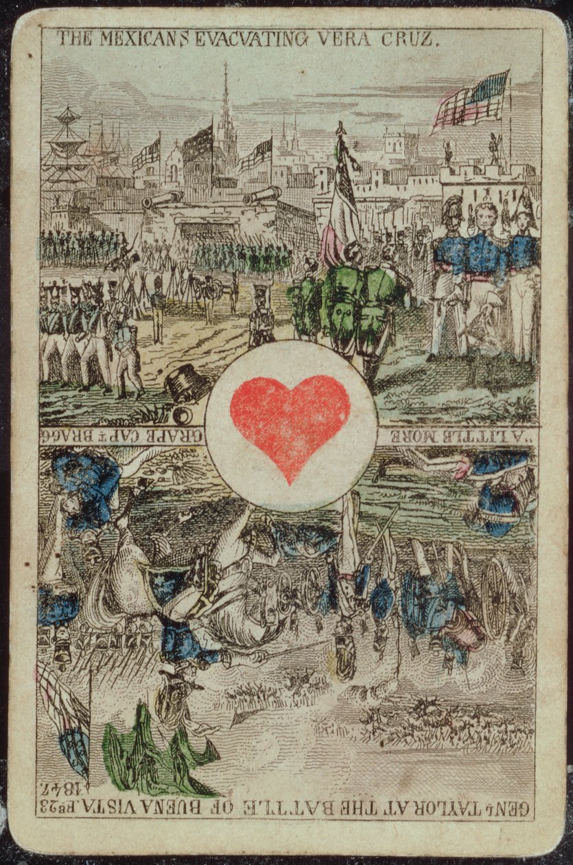 بطاقة اللعب: Ace of Hearts بواسطة المدرسة الأمريكية