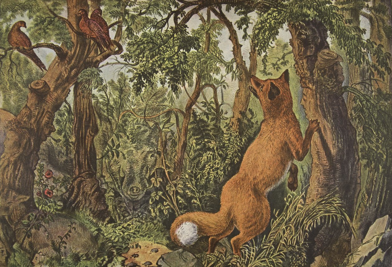 The Puzzled Fox ، الحانة. 1872 ، كورير وإيفز بواسطة المدرسة الأمريكية