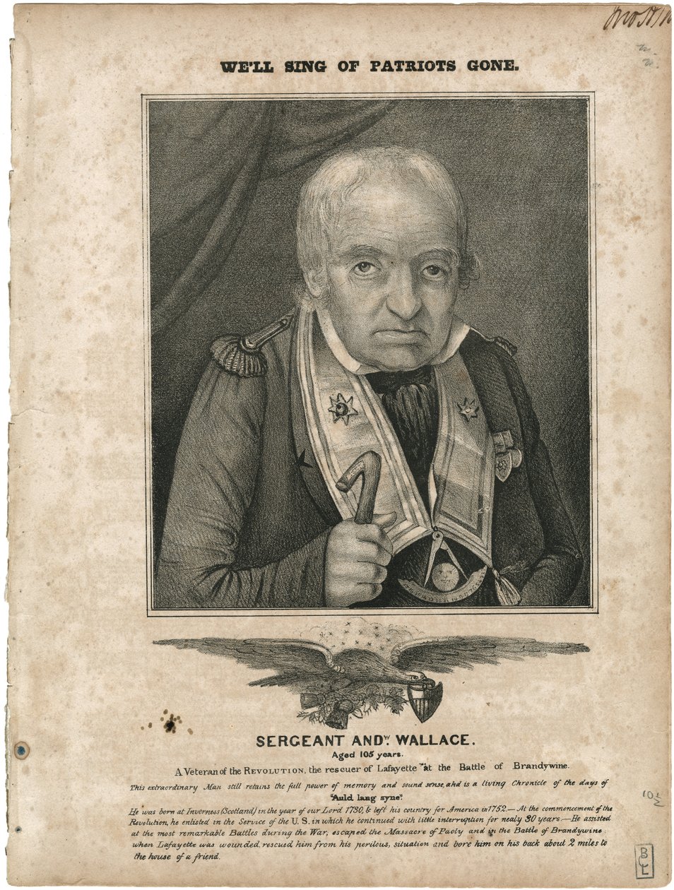 حسن الغناء الوطنيين ، بقلم ويليام كليفتون [غلاف الموسيقى] ، c.1835 (الطباعة الحجرية [الغلاف الموسيقي]) بواسطة المدرسة الأمريكية